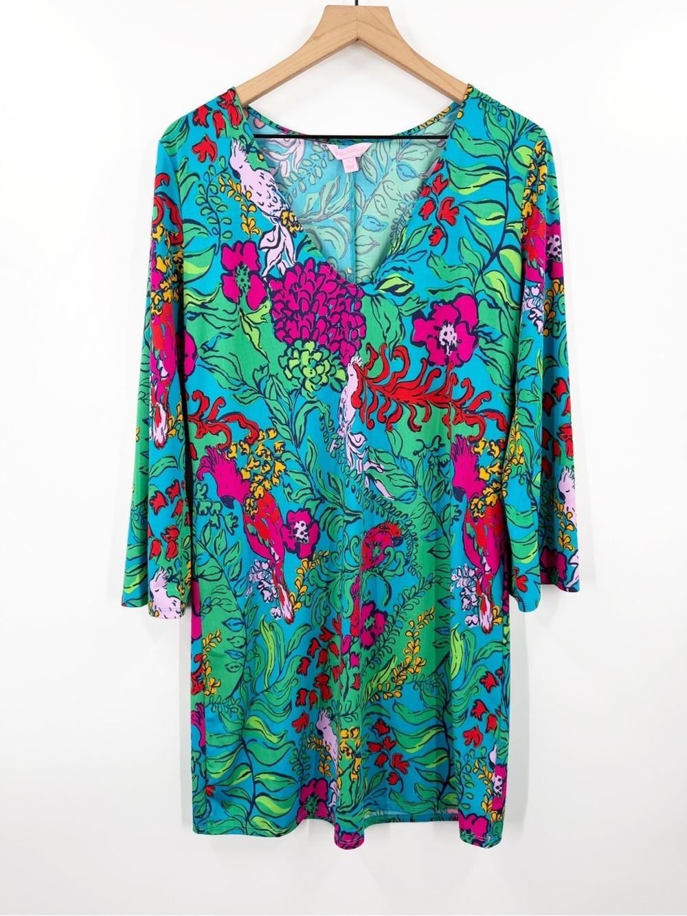 Lilly Pulitzer Jade Dress Shake Your Tail Feathers